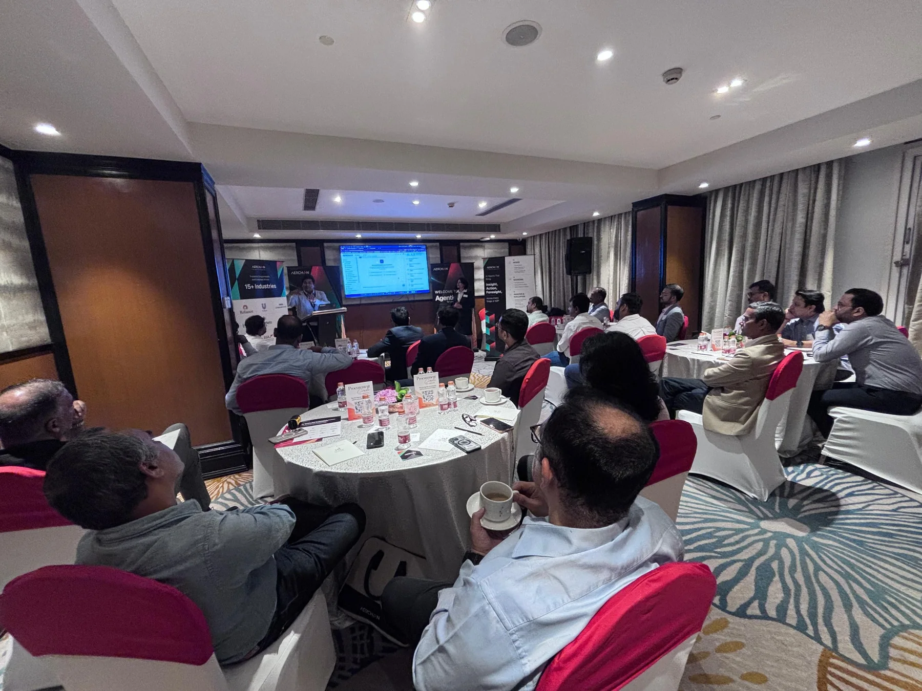Procurement leaders attending an Aerchain session