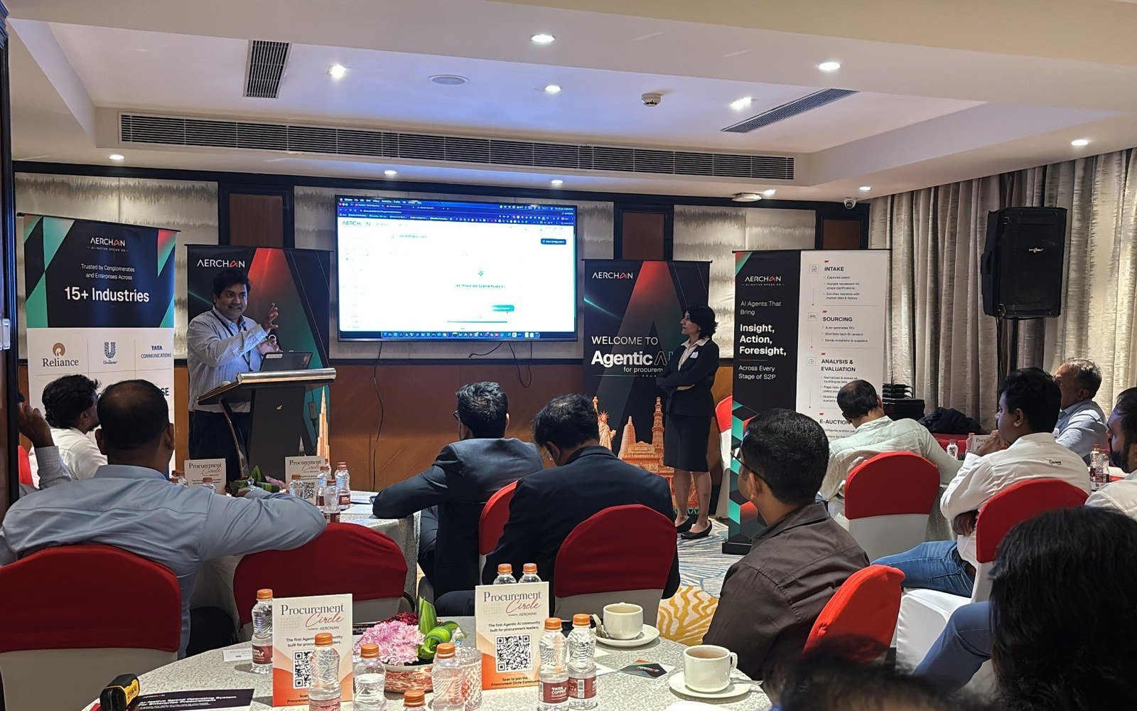 Leaders participating in a curated executive event