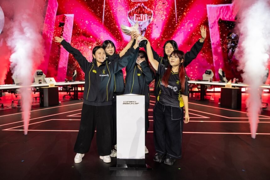 Team Vitality lifted the MLBB Women’s International trophy at Esports World Cup 2026 Esports World Cup 2026: LYON, Team Vitality, Dplus KIA and PVISION crowned champions in Week 2