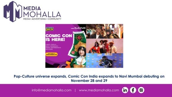 Pop-Culture universe expands, Comic Con India expands to Navi Mumbai debuting on November 28 and 29