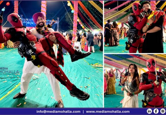 Deadpool Joins Delhi’s dandiya celebrations