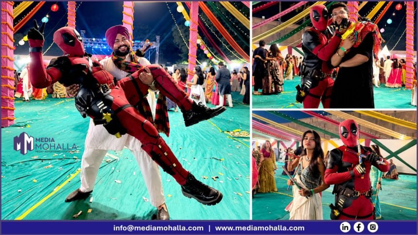 Deadpool Joins Delhi’s dandiya celebrations