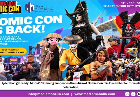 Geeks of Hyderabad get ready! NODWIN Gaming announces the return of Comic Con this December for three-day fandom celebration